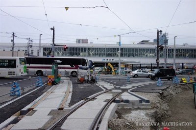 Jahr 2014, Südseite Toyama Station (Quelle: http://kanazawamachigation.com/built/5873/)